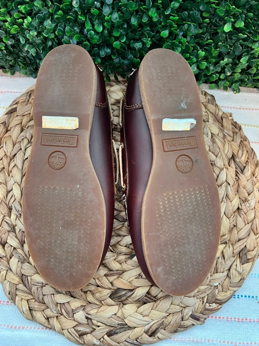 Timberland Women's Amherst 2-Eye Classic Leather Boat Shoes | Size 8 | Rootbeer